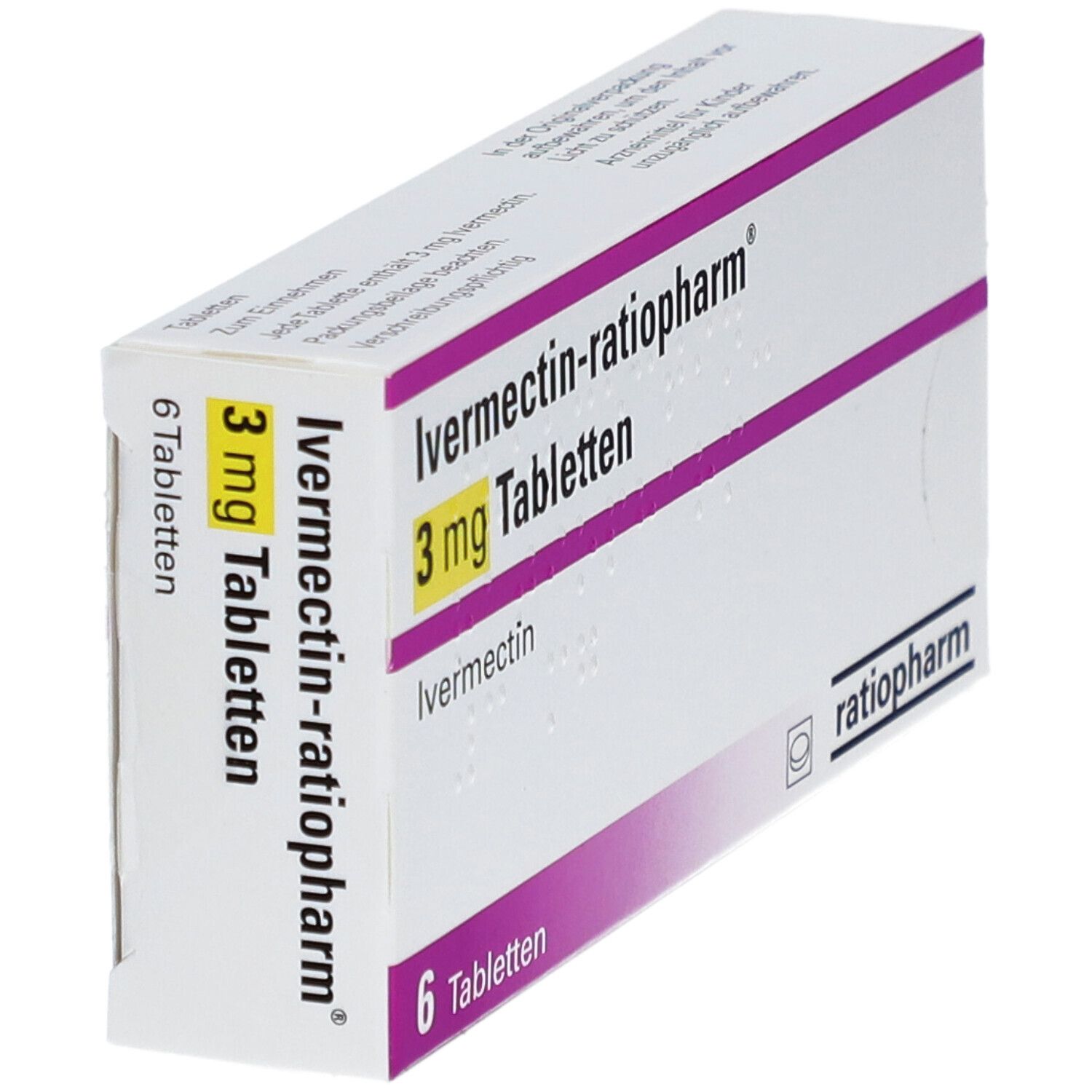 IVERMECTIN-ratiopharm 3 mg Tabletten 6 St