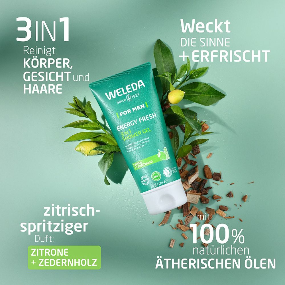 Weleda FOR MEN Energy Fresh 3in1 Duschgel