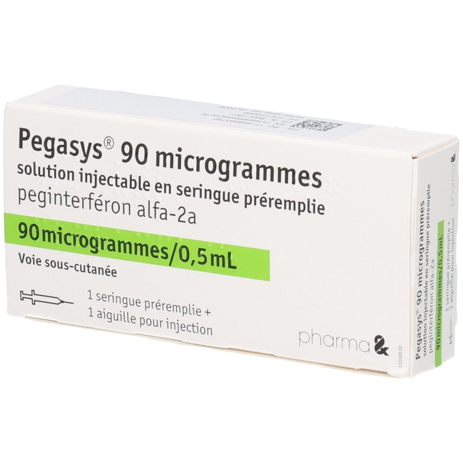 Packung Pegasys 90 Mikrogramm Injektionslösung in Fertigspritze, 90 Mikrogramm/0,5ml.