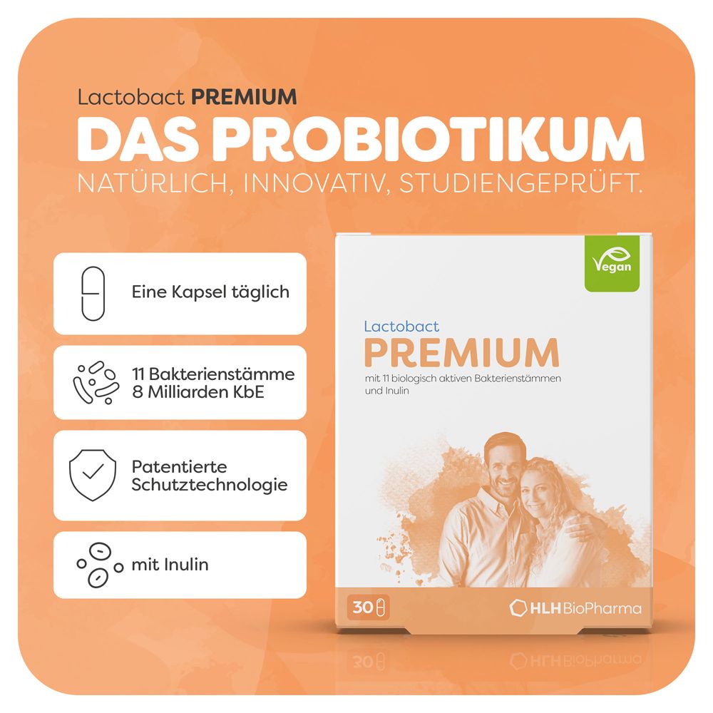 Lactobact Premium magensaftresistente Kapseln