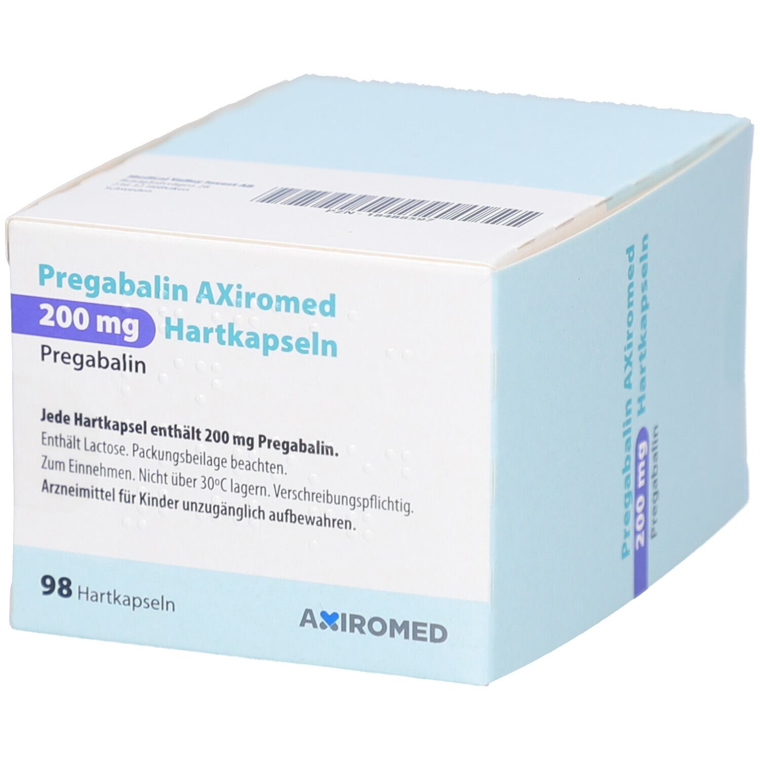 PREGABALIN AXiromed 200 mg Hartkapseln 98 St mit dem E-Rezept kaufen ...