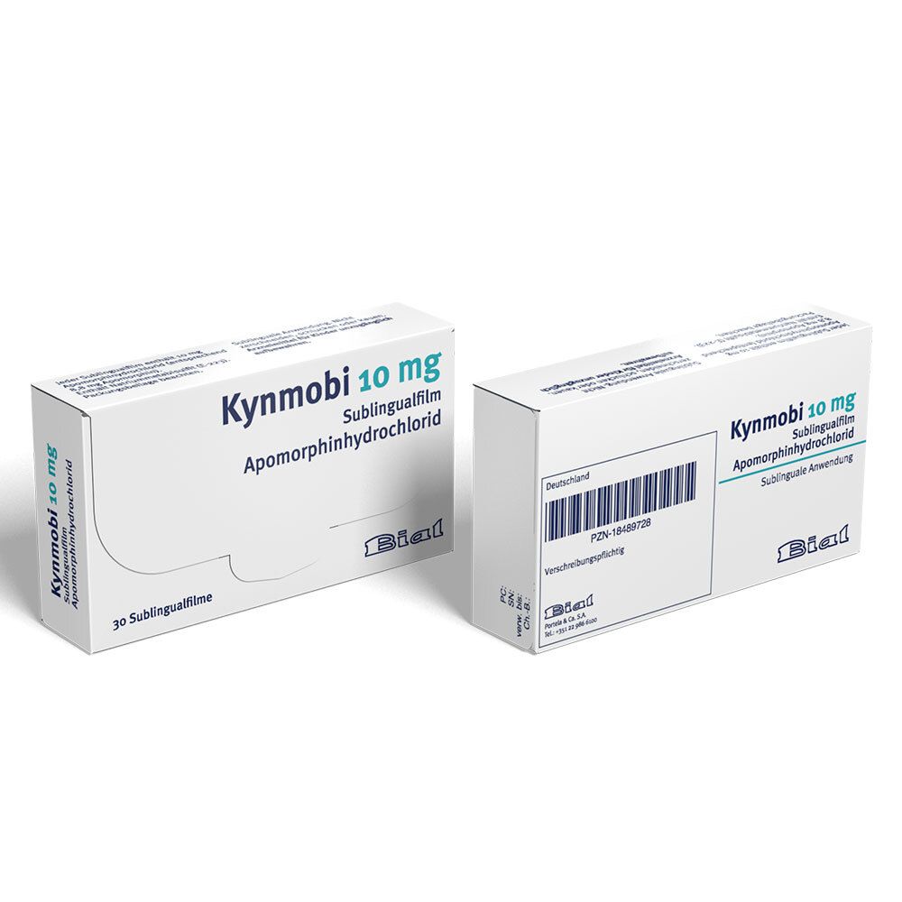 KYNMOBI 10 mg Sublingualfilm