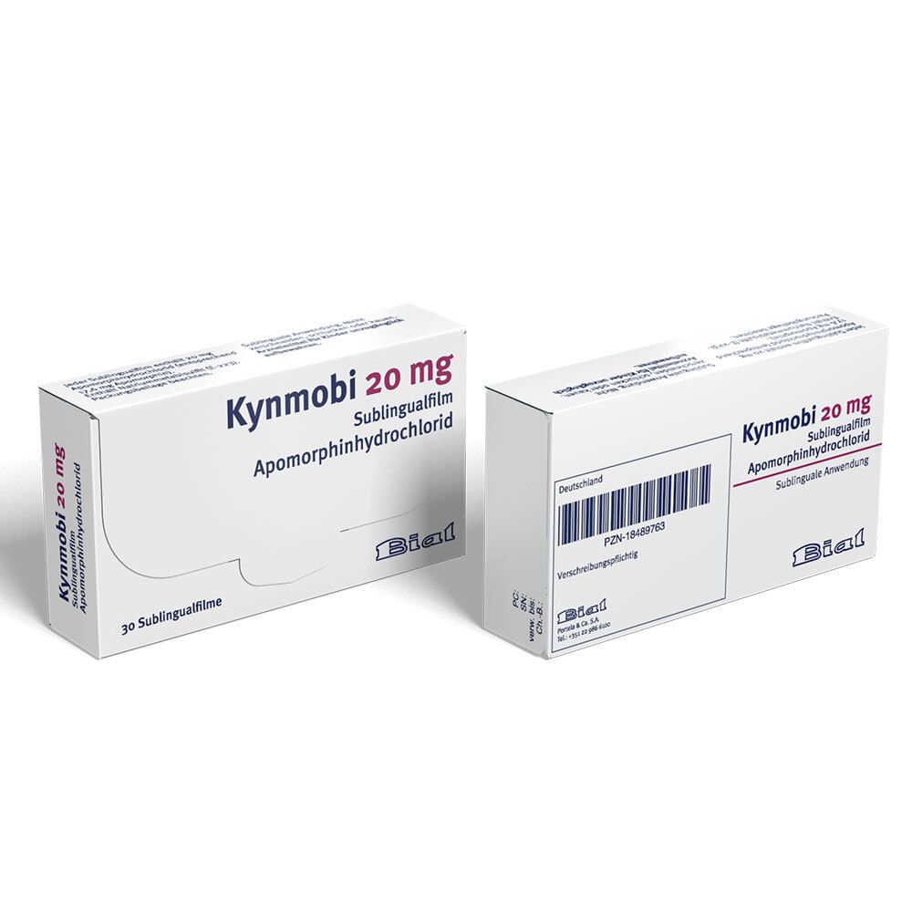 KYNMOBI 20 mg Sublingualfilm