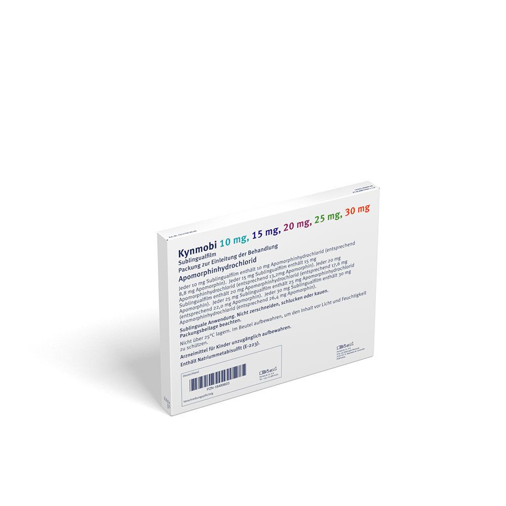 KYNMOBI 10/15/20/25/30 mg Sublingualfilm Einl.Beh.