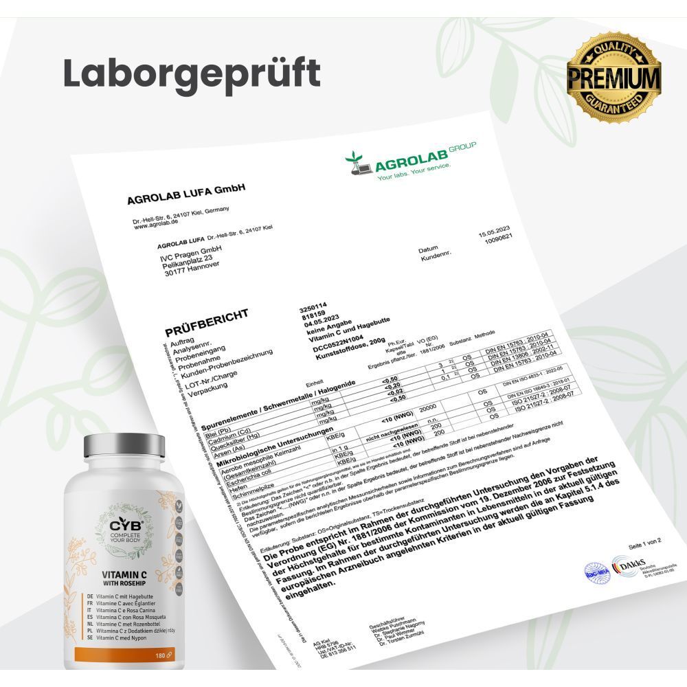 CYB Vitamin C + Hagebutte