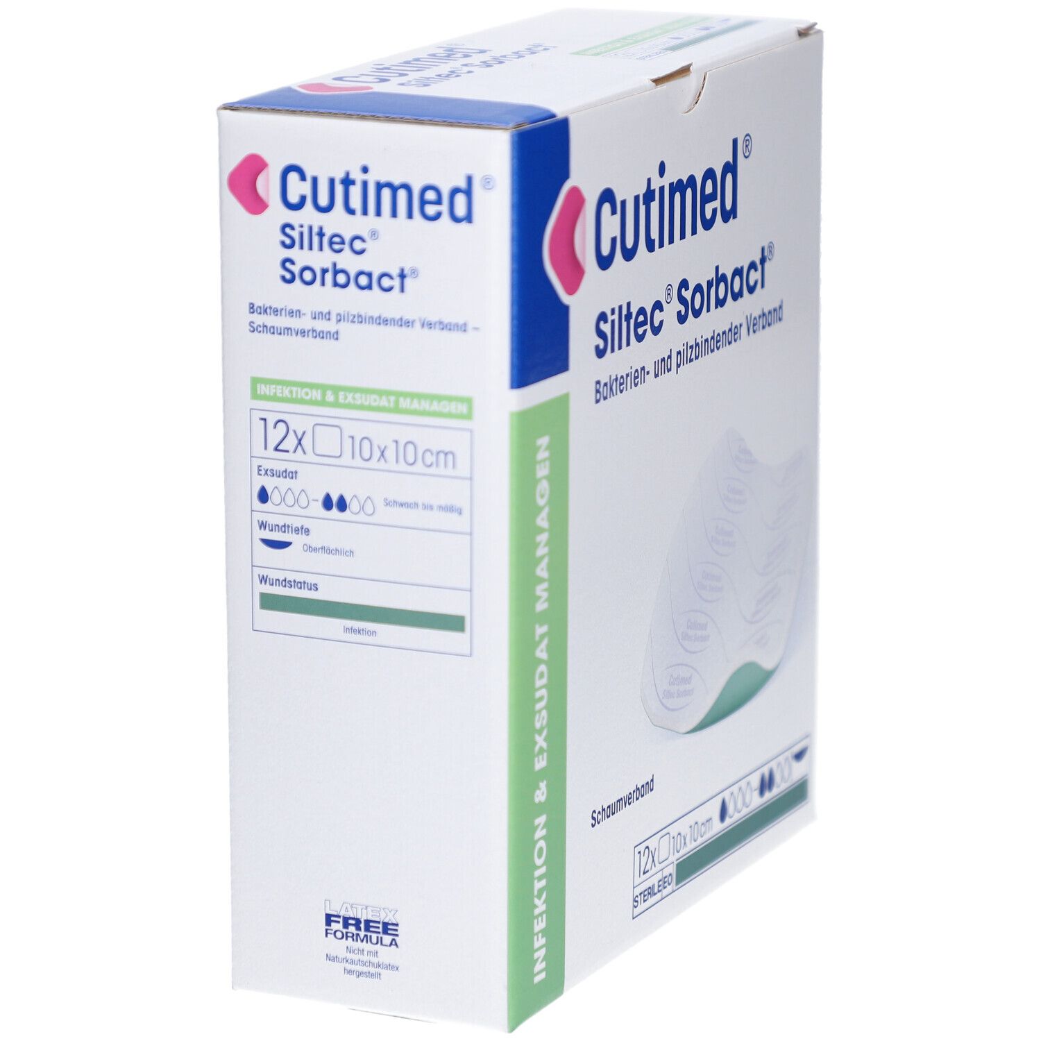 Cutimed® Siltec® Sorbact® 10 cm x 10 cm