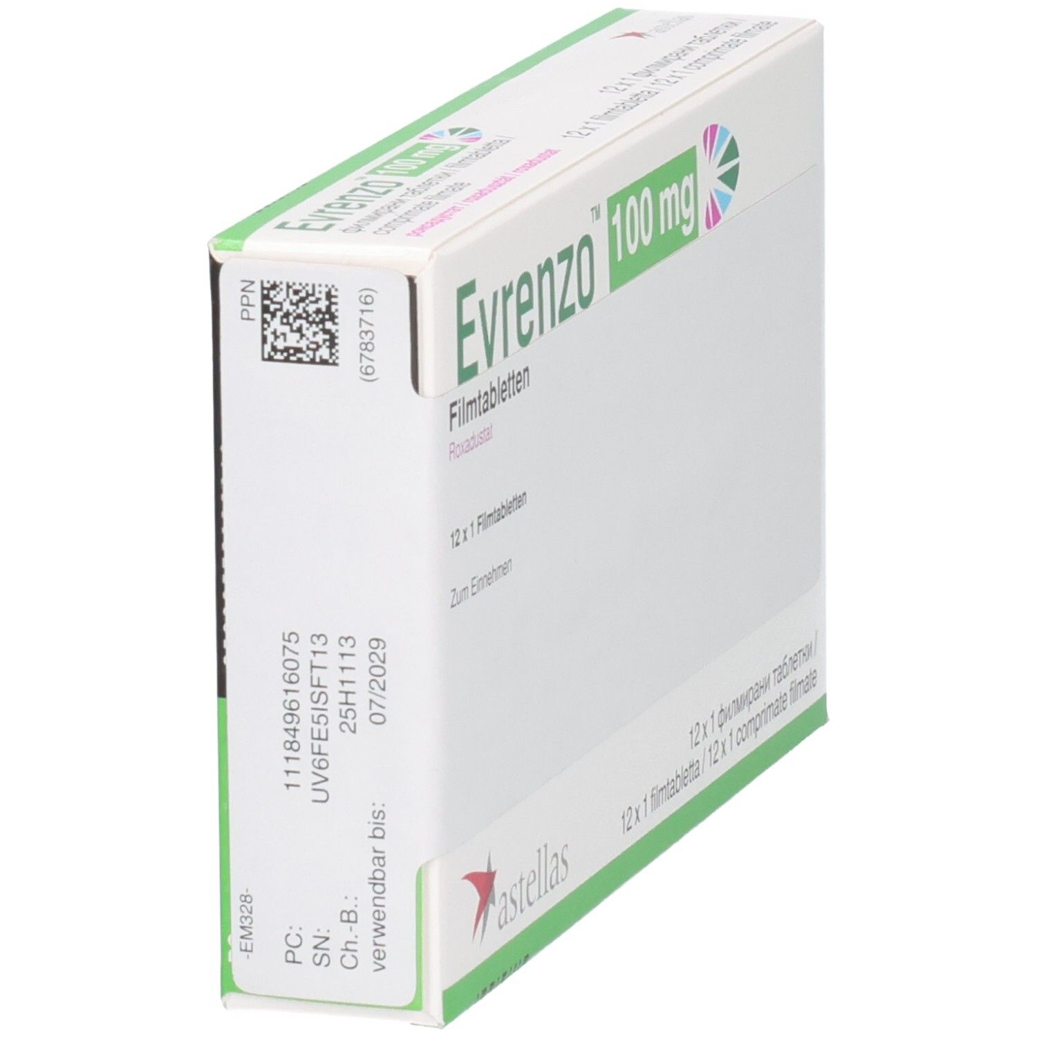 EVRENZO 100 mg Filmtabletten