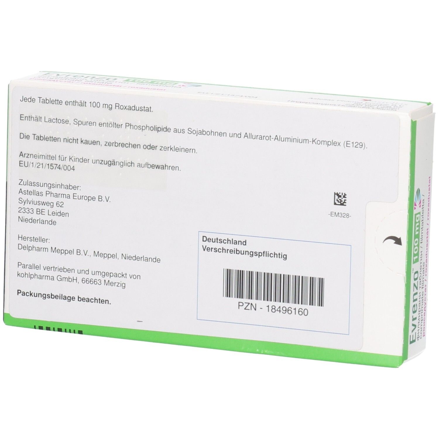 EVRENZO 100 mg Filmtabletten