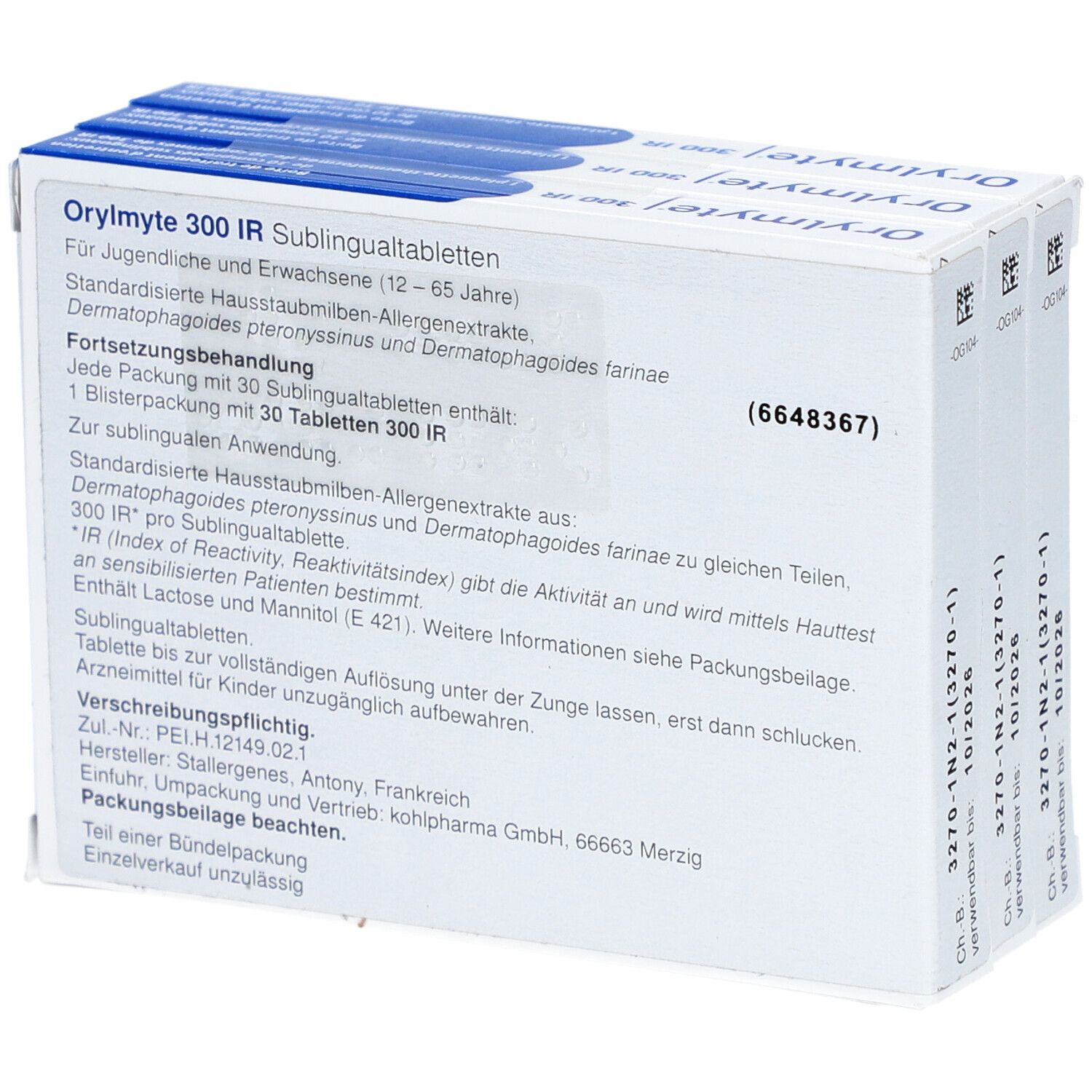 ORYLMYTE 300 IR Fortsetzungsbehandl.Sublingualtab.