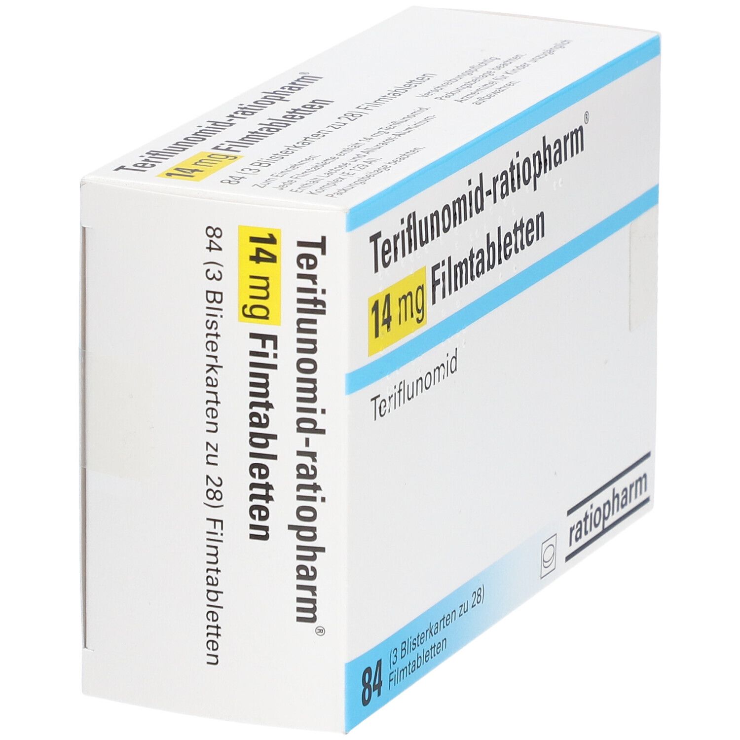 TERIFLUNOMID-ratiopharm 14 mg Filmtabletten 84 St