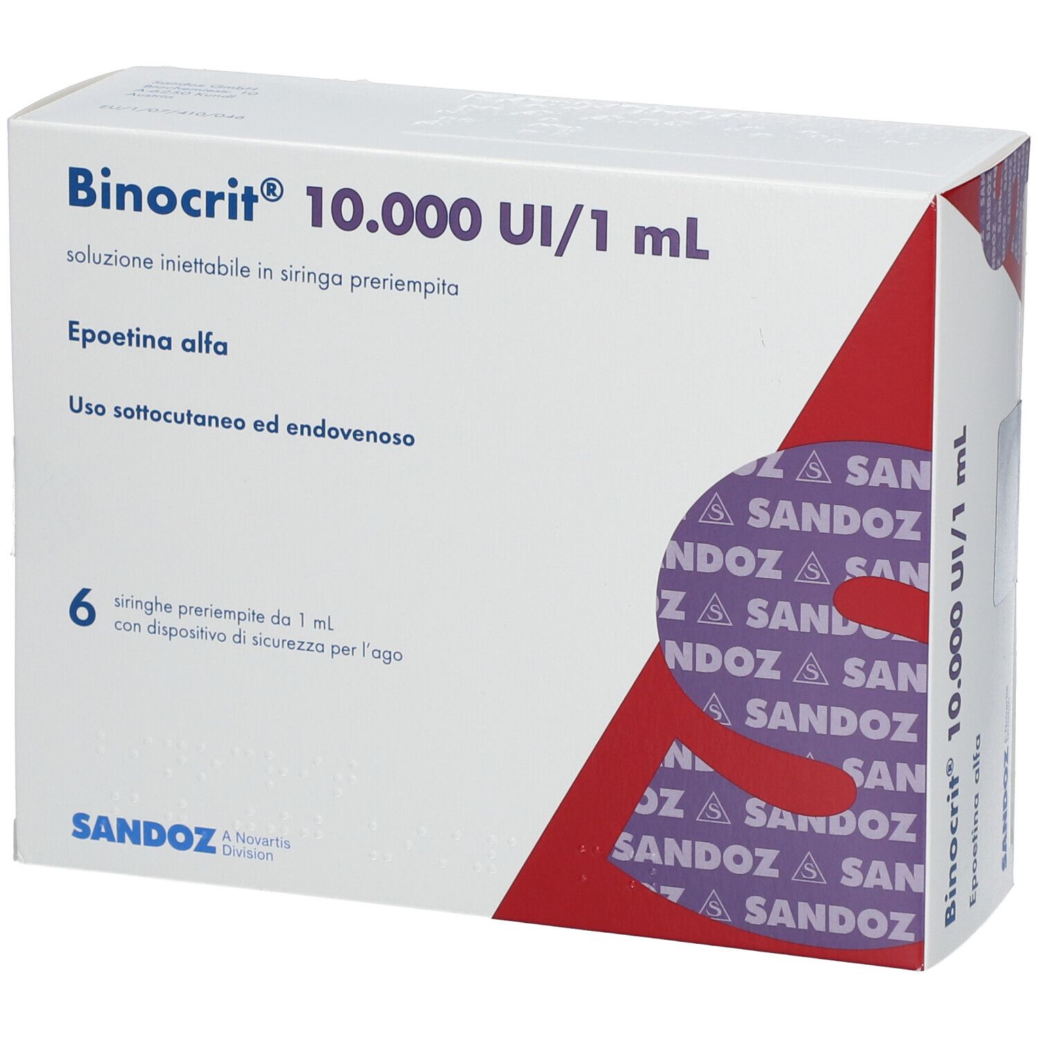 BINOCRIT 10.000 I.E./1 ml Inj.-Lsg.i.e.Fertigspr.