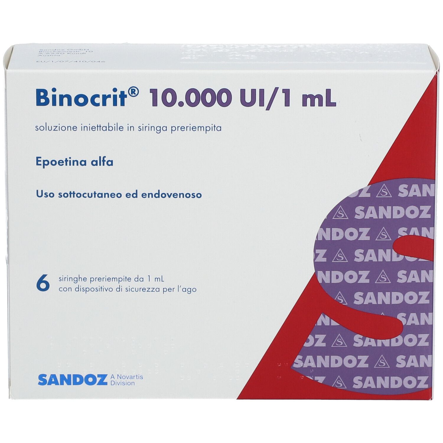 BINOCRIT 10.000 I.E./1 ml Inj.-Lsg.i.e.Fertigspr.