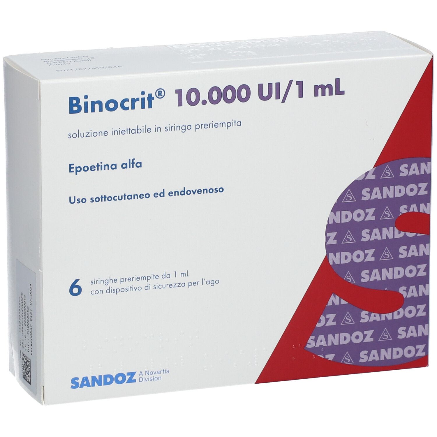 BINOCRIT 10.000 I.E./1 ml Inj.-Lsg.i.e.Fertigspr.