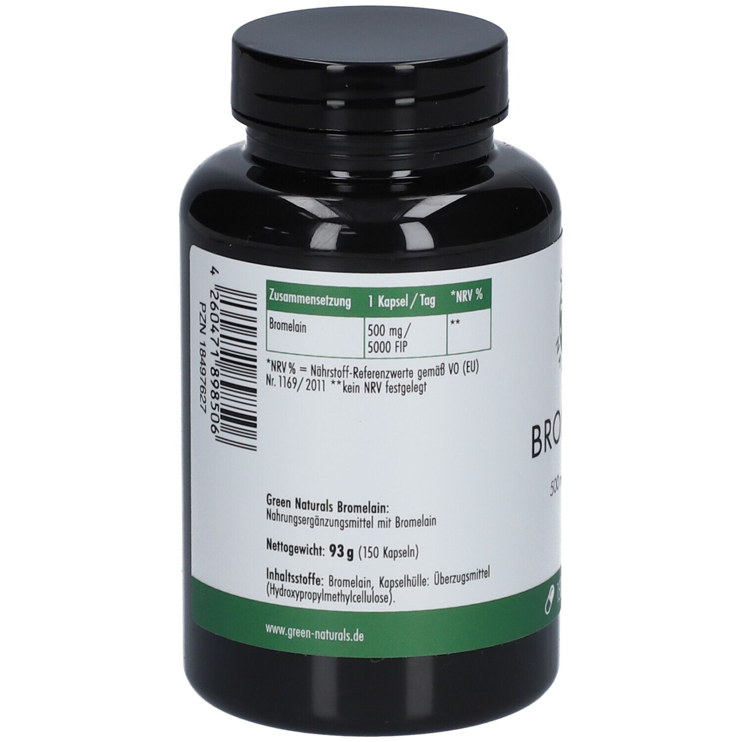 GREEN NATURALS Bromelain 500 mg vegan 150 St Shop Apotheke