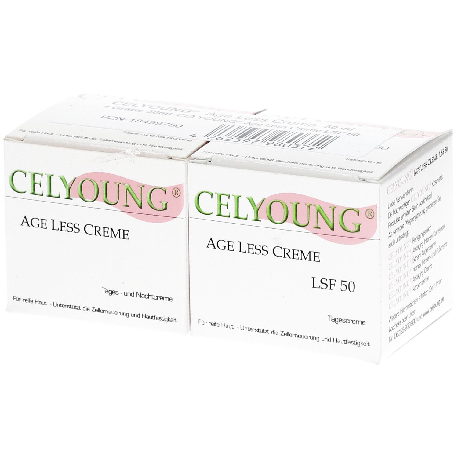 CELYOUNG Age less Creme + Agel less Creme LSF 50