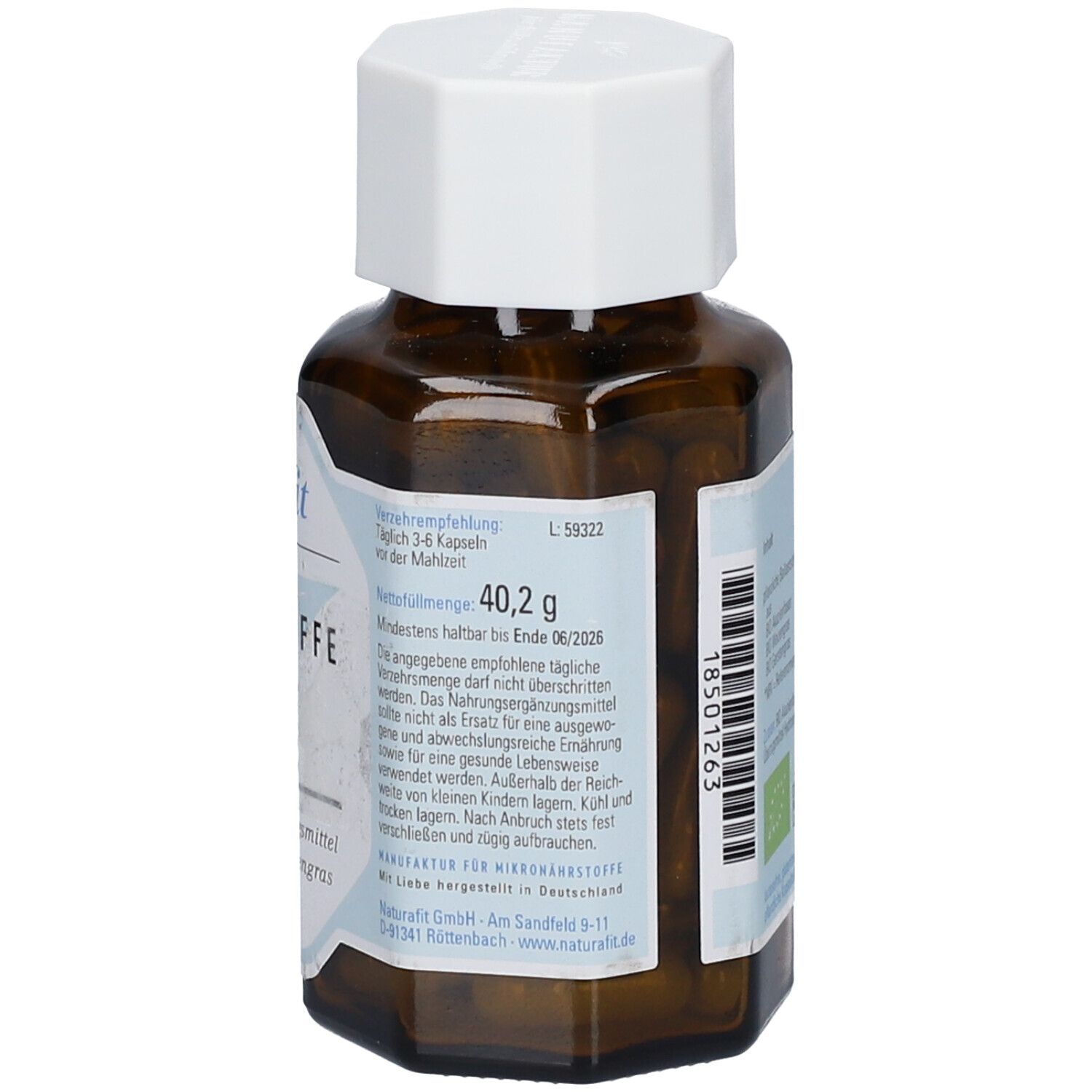 naturafit Ballaststoffe Bio 60 St Shop Apotheke