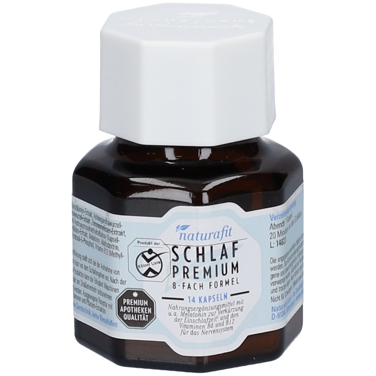 Naturafit Schlaf Premium 8-fach Formel Kapseln