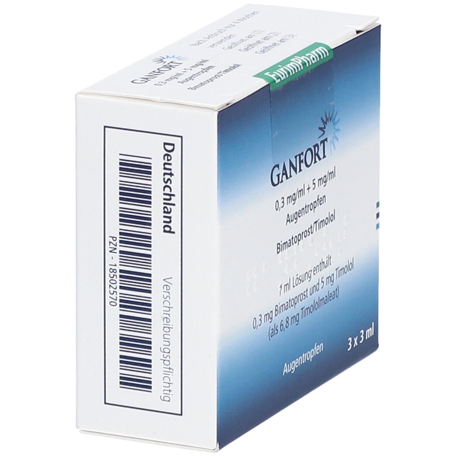 Ganfort 0,3 mg/ml + 5 Augentropfen 3x3 ml