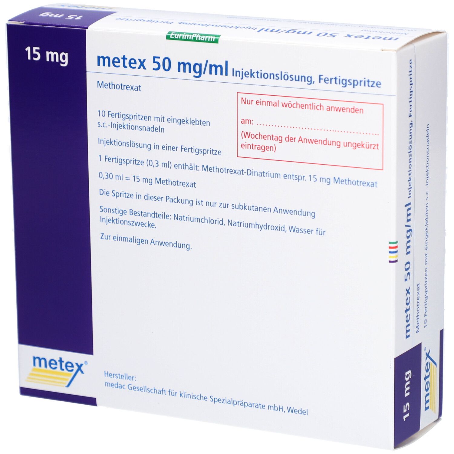 METEX FS 15 mg (50mg/ml) Inj.-Lösung Fertigspr.