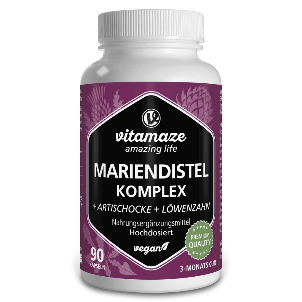 vitamaze MARIENDISTEL KOMPLEX Artischocke+Löwenzahn vegan