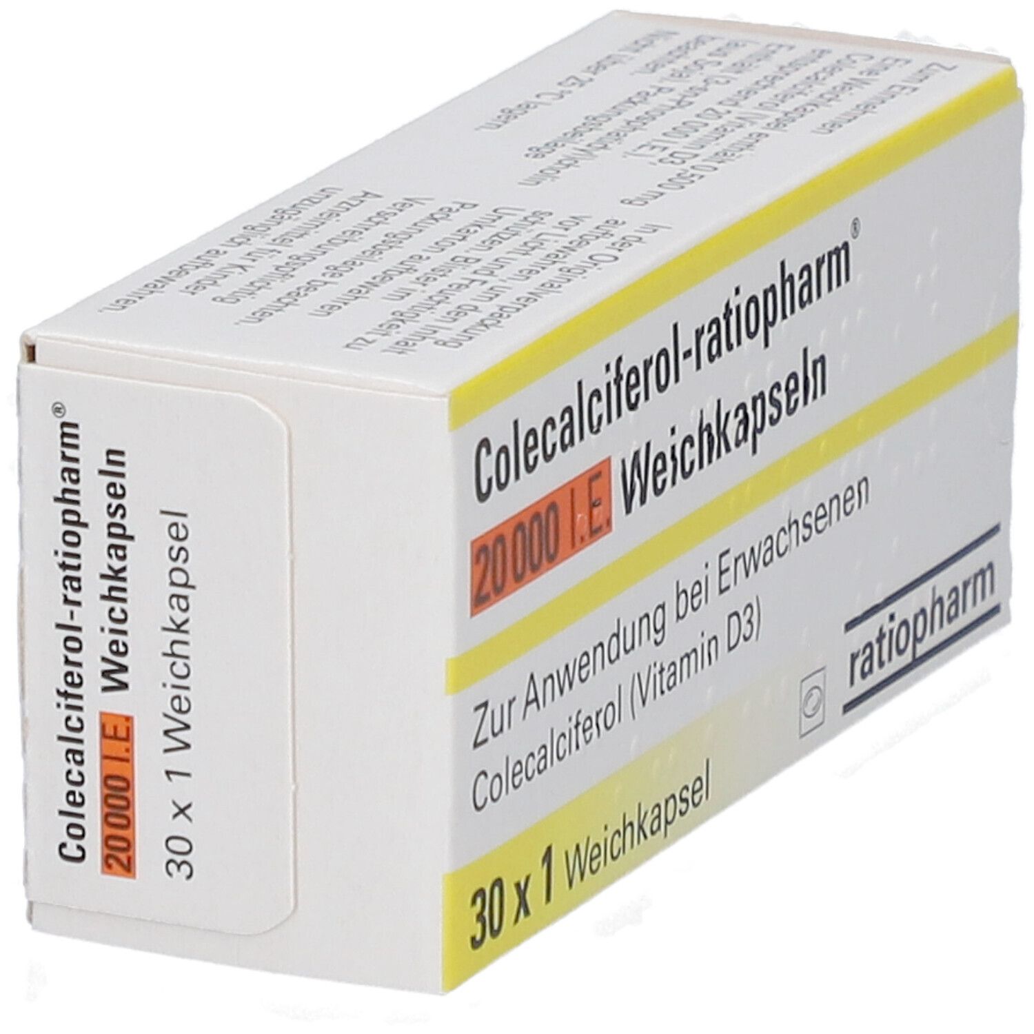 COLECALCIFEROL-ratiopharm 20.000 I.E. Weichkapseln
