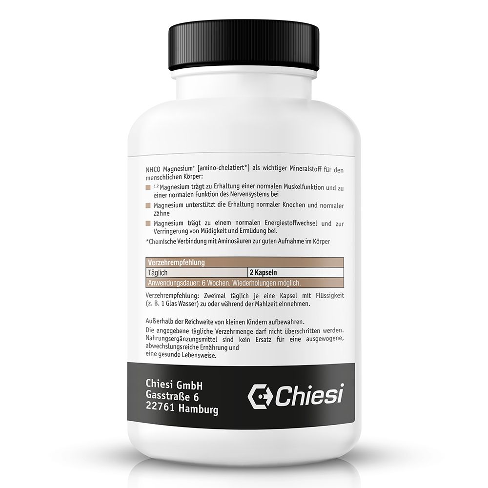 NHCO Magnesium+ amino-chelatiert Kapseln