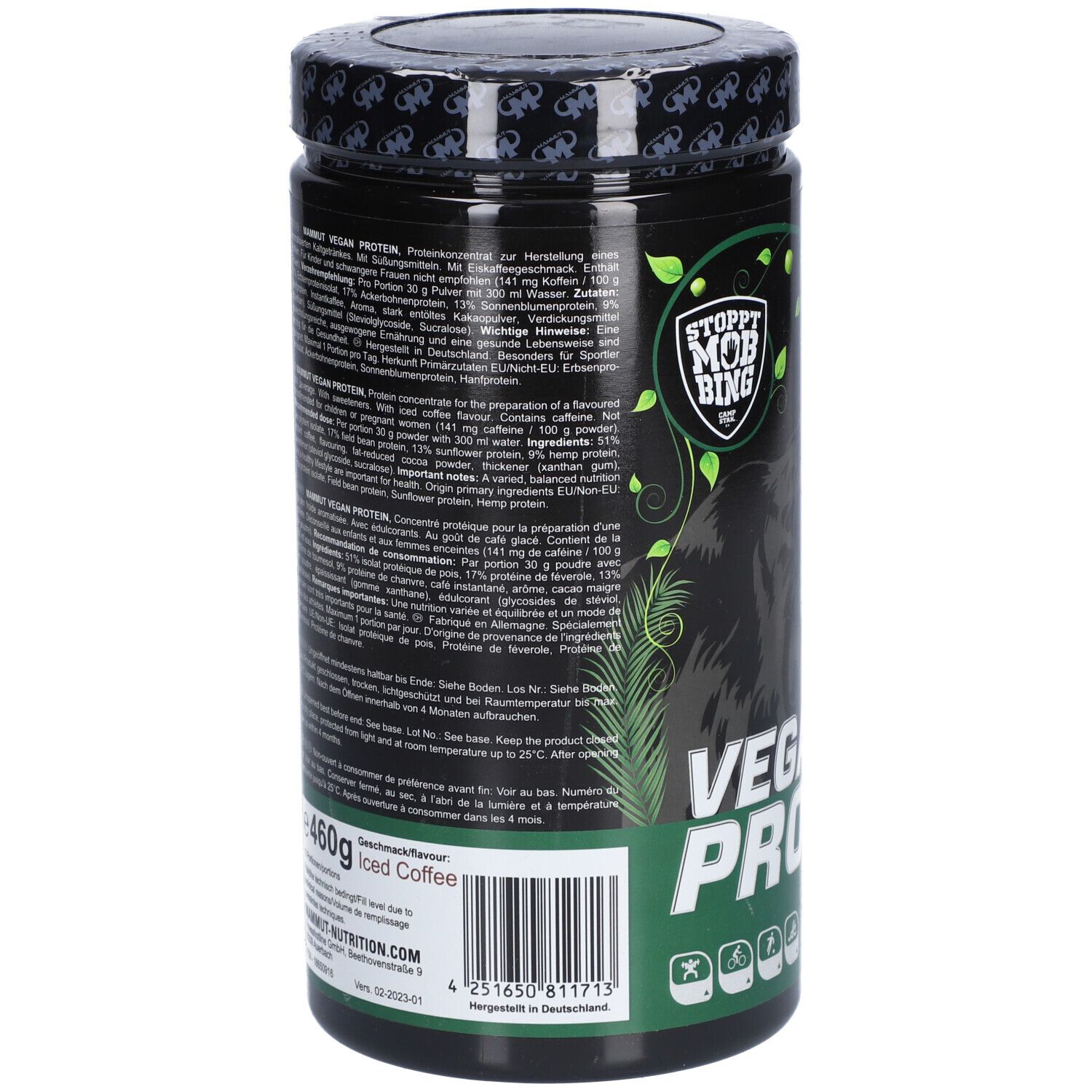 Mammut Nutrition Vegan Protein Iced Coffee 460 g - Shop Apotheke