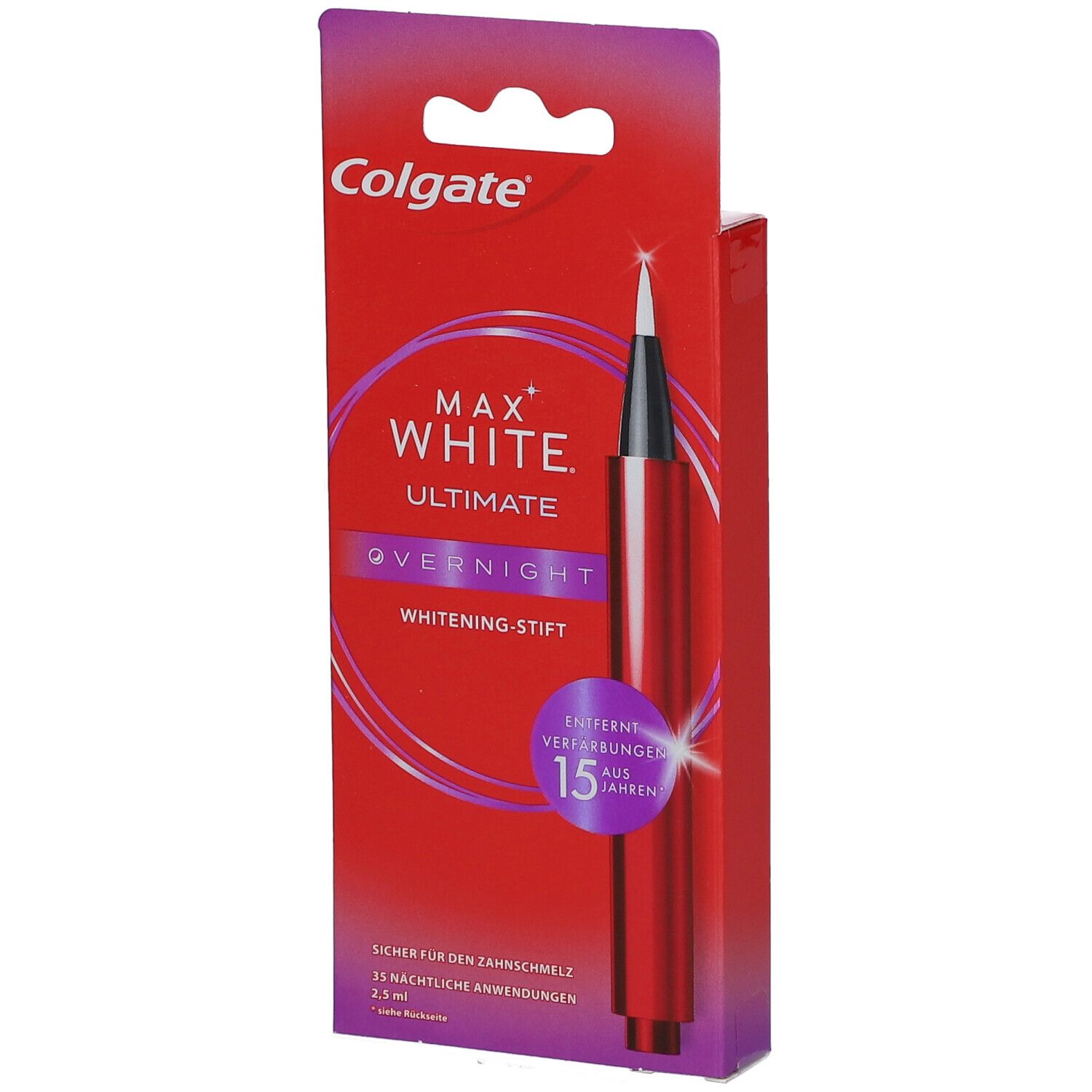 Colgate Max White Overnight Whitening Stift - Zahnaufhellungsstift für weißere Zähne