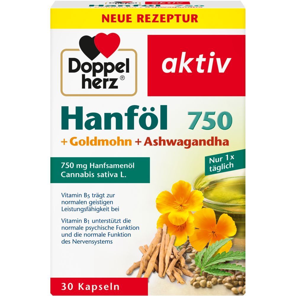 Doppel herz aktiv Hanföl 750