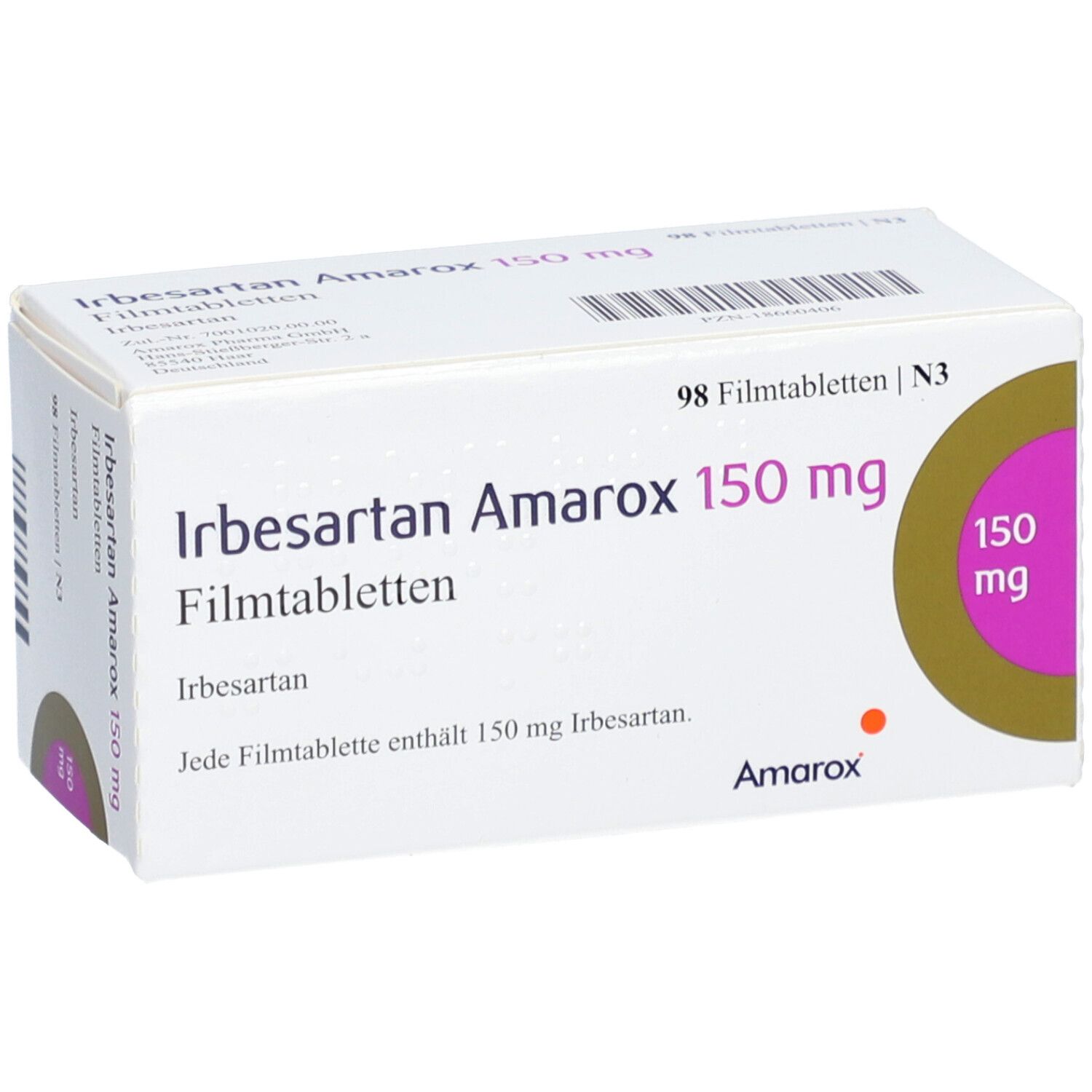 IRBESARTAN Amarox 150 mg Filmtabletten