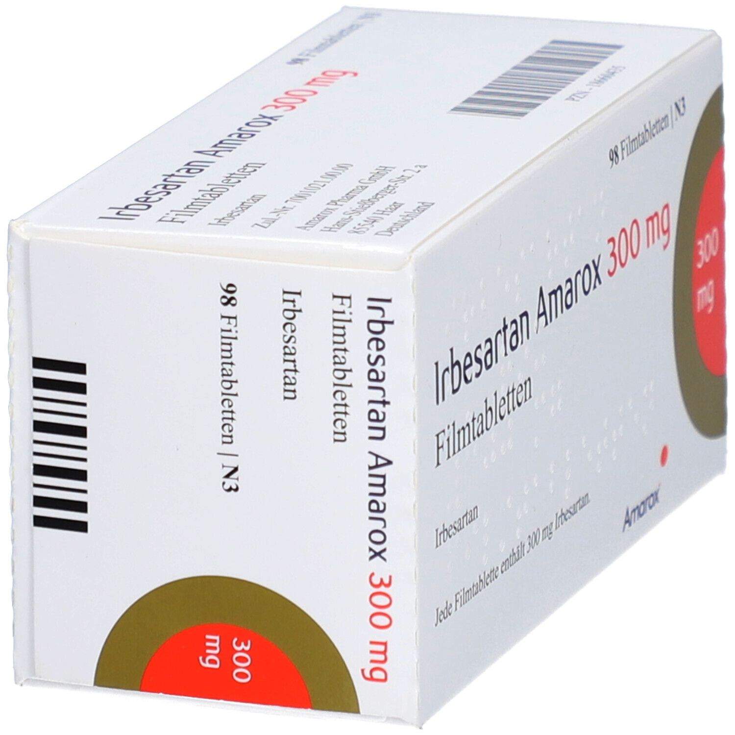 Irbesartan Amarox 300 mg Filmtabletten 56 St