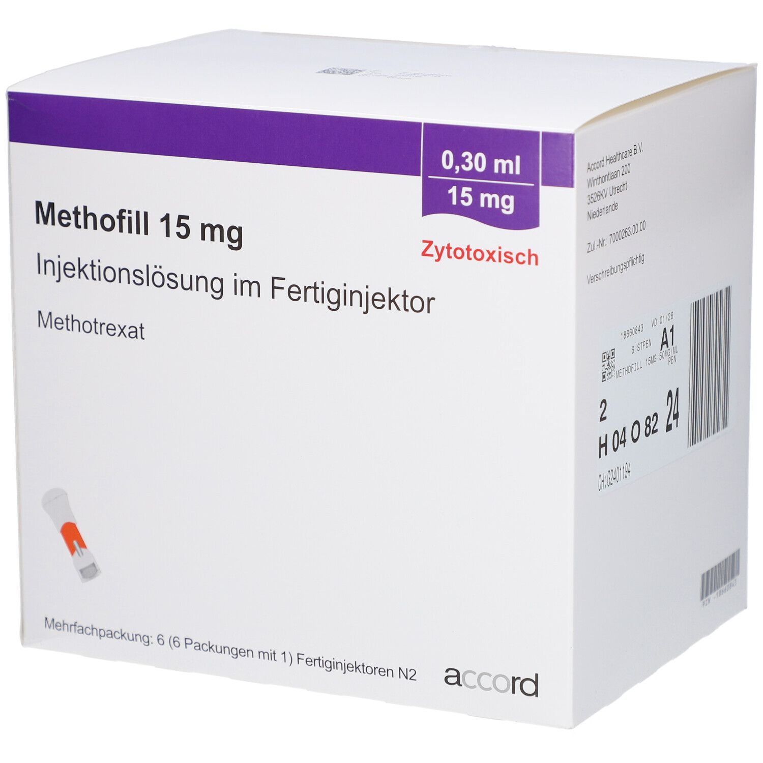 METHOFILL 15mg (50mg/ml) Inj.-Lsg.Fertiginjektor