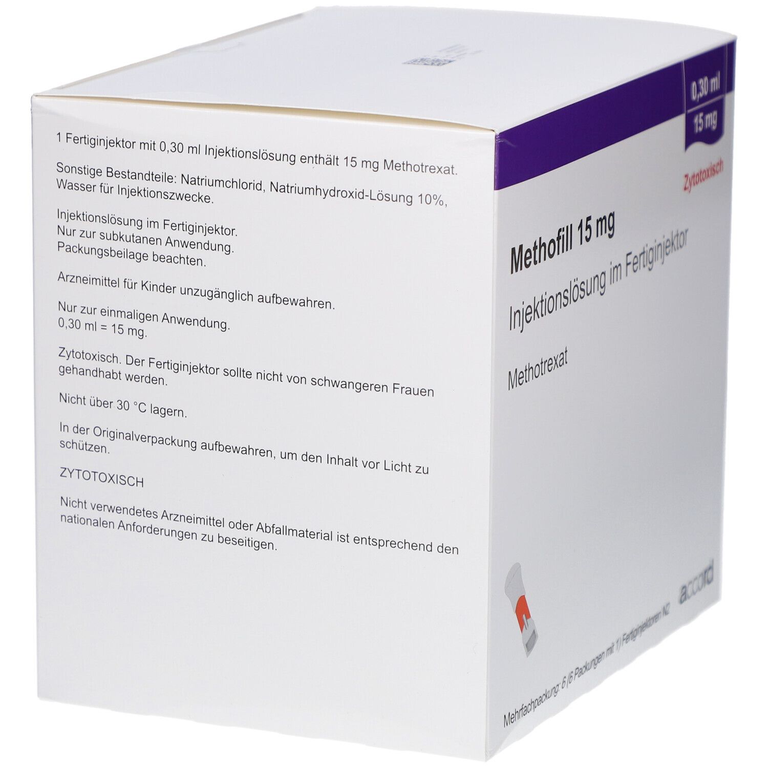 METHOFILL 15mg (50mg/ml) Inj.-Lsg.Fertiginjektor