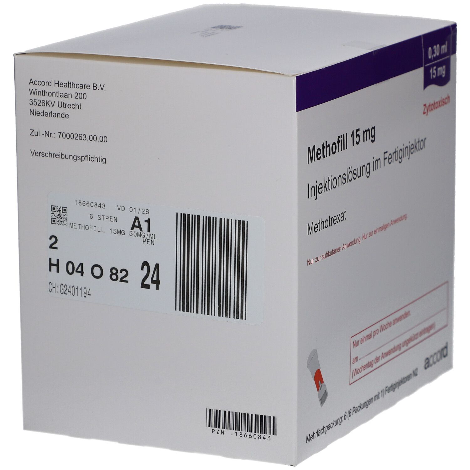 METHOFILL 15mg (50mg/ml) Inj.-Lsg.Fertiginjektor