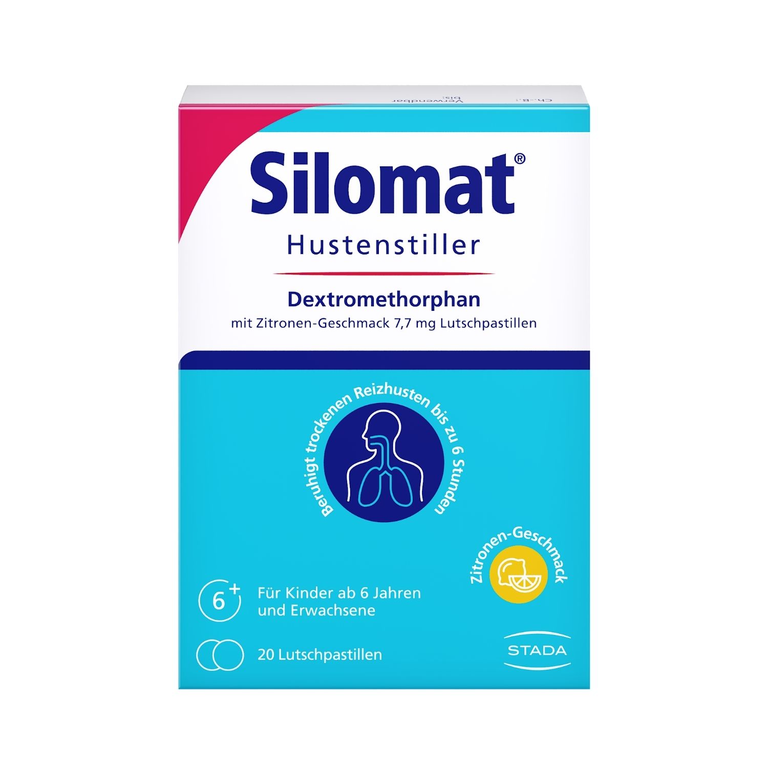 SILOMAT® Hustenstiller Dextromethorphan mit Zitronen-Geschmack 7,7 mg Lutschpastillen