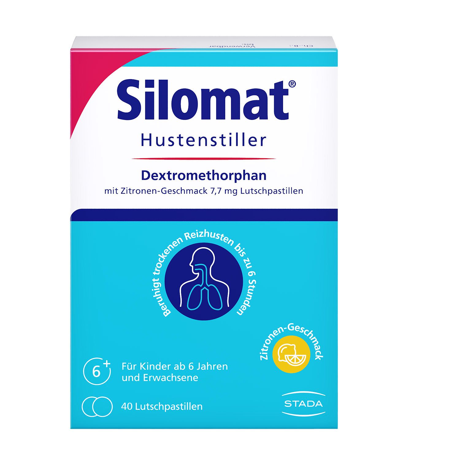 SILOMAT® Hustenstiller Dextromethorphan mit Zitronen-Geschmack 7,7 mg Lutschpastillen