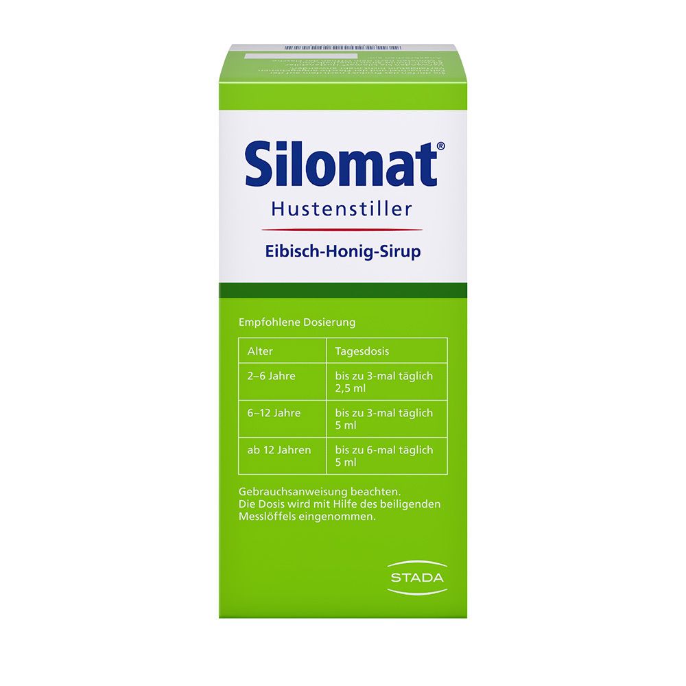 SILOMAT Hustenstiller Eibisch-Honig-Sirup, pflanzlich gegen Reizhusten