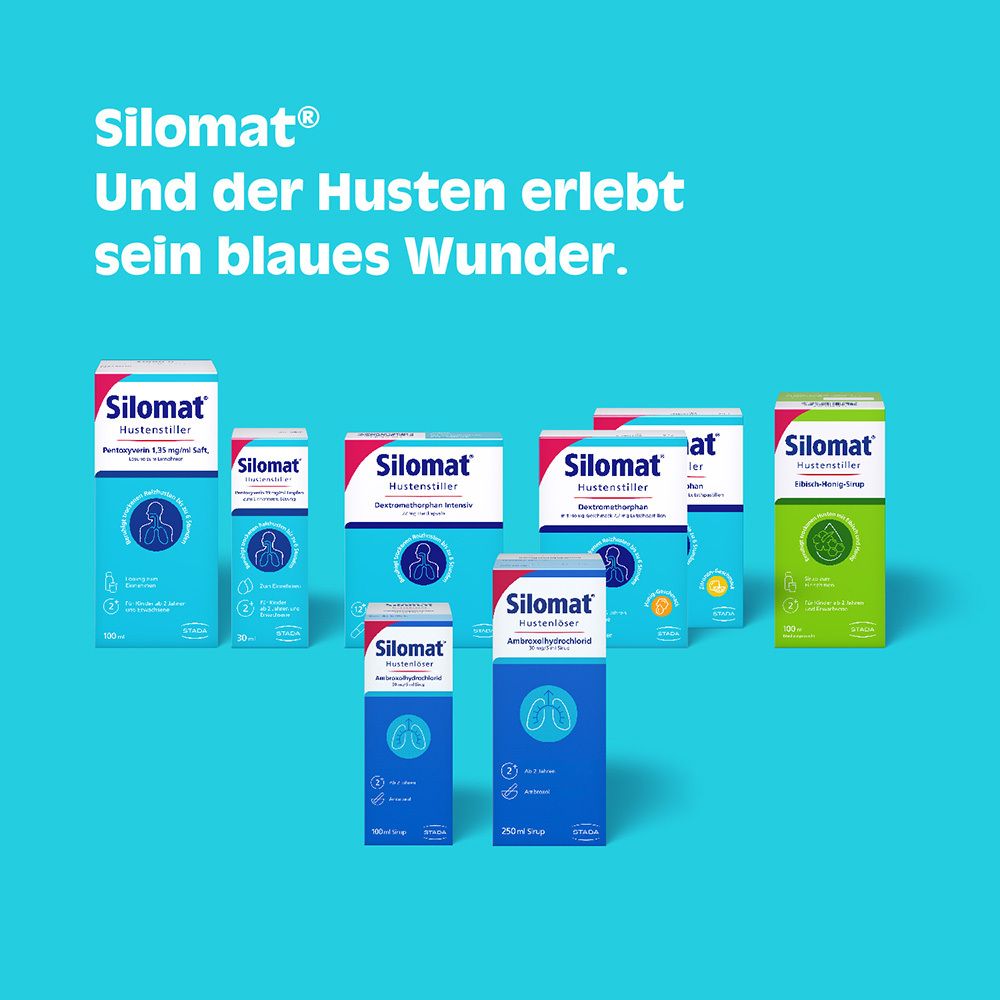 SILOMAT Hustenstiller Eibisch-Honig-Sirup, pflanzlich gegen Reizhusten