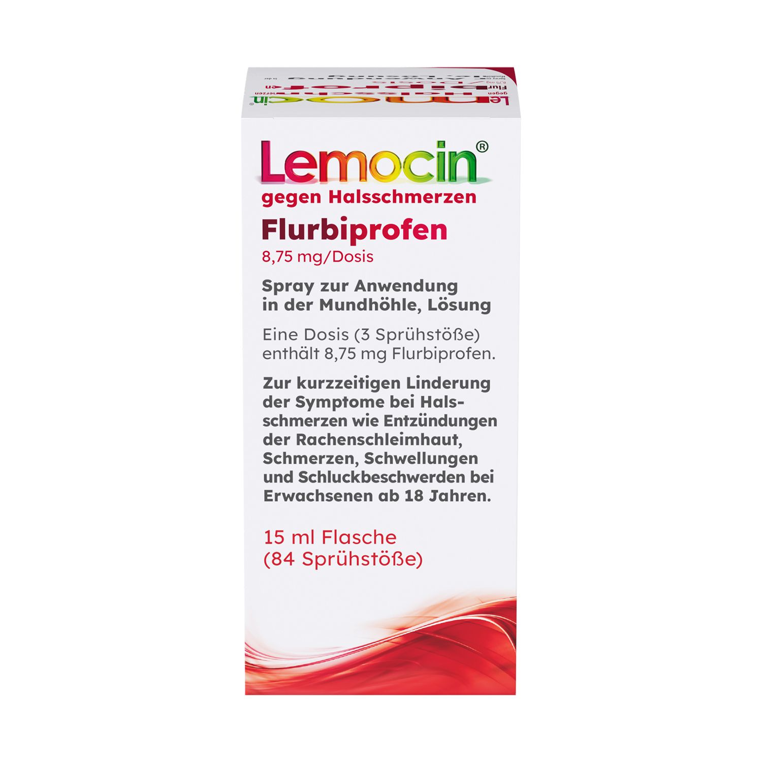 Lemocin Flurbiprofen 8,75mg/Dosis Spray Anw.Mundhö 15 ml