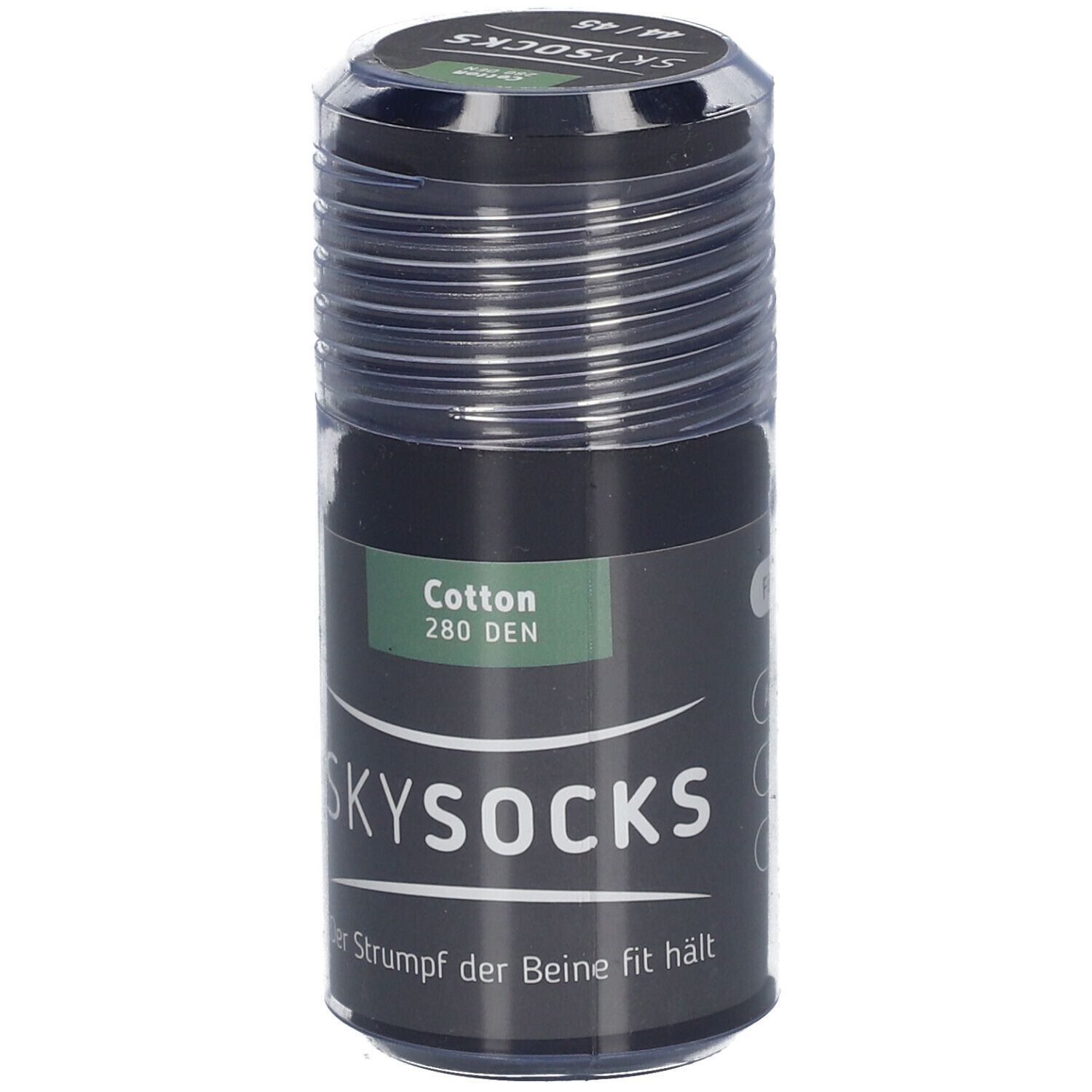 Skysocks Coton AD Mis-bas de soutien 44/45 Noir