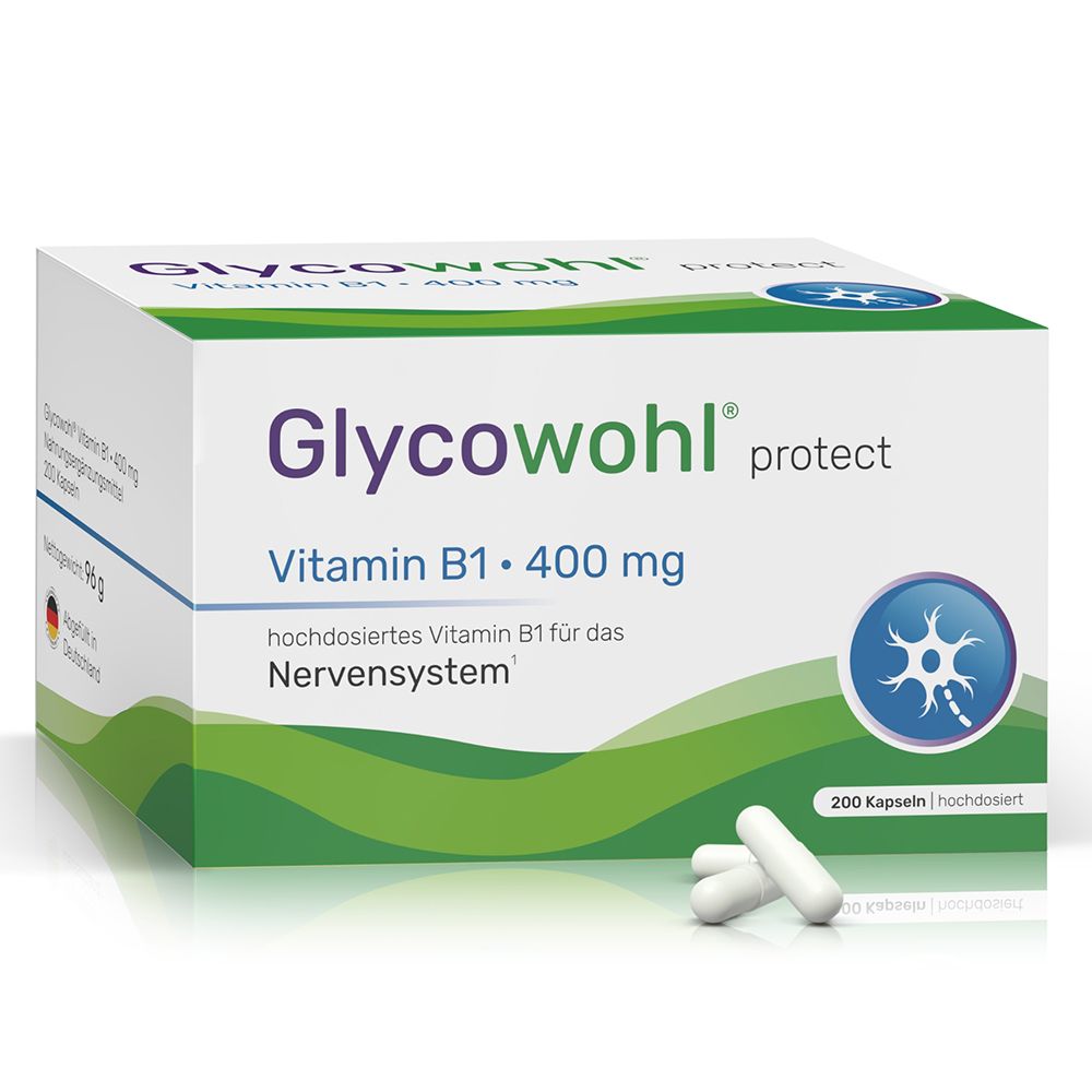 Glycowohl® Vitamin B1 400 mg vegan für das Nervensystem