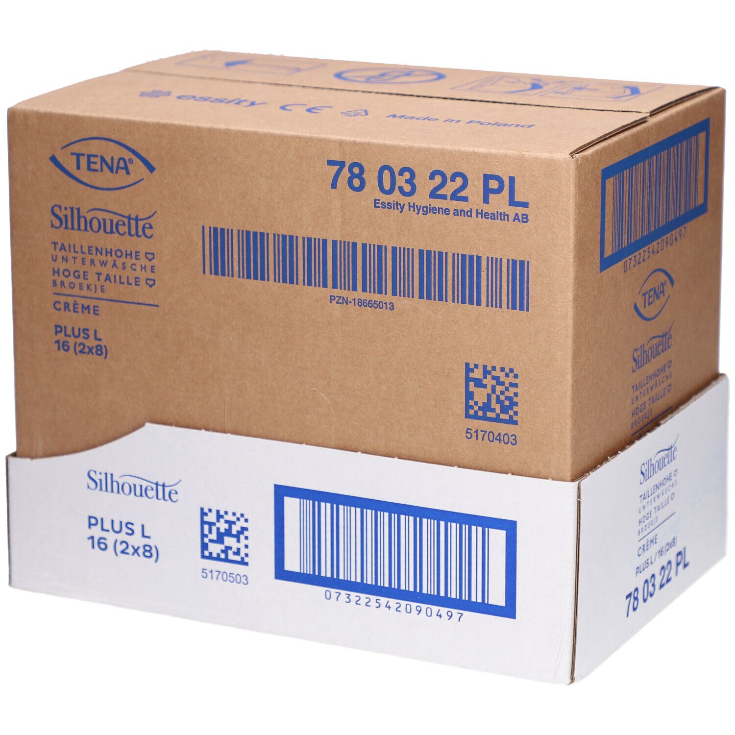 TENA® Silhouette Plus Inkontinenzunterwäsche Taille L Crème