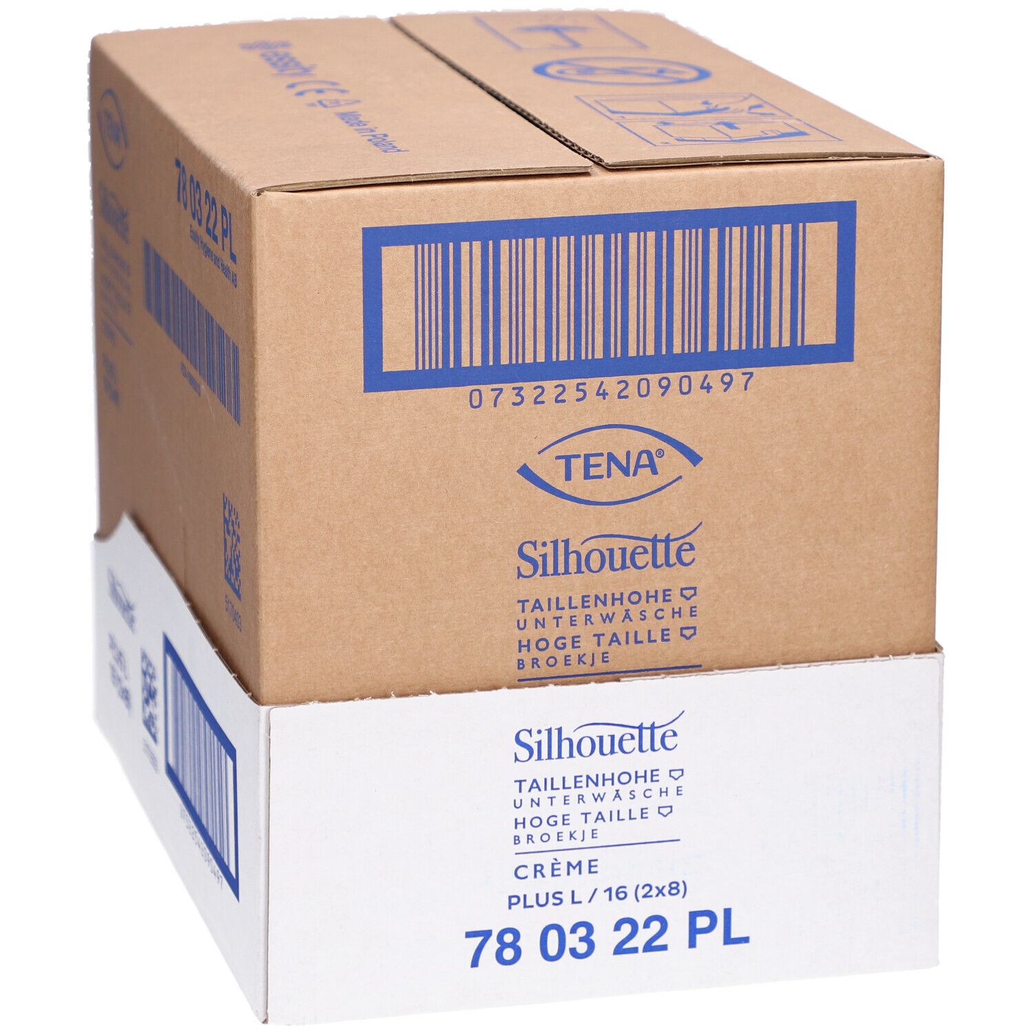 TENA® Silhouette Plus Inkontinenzunterwäsche Taille L Crème