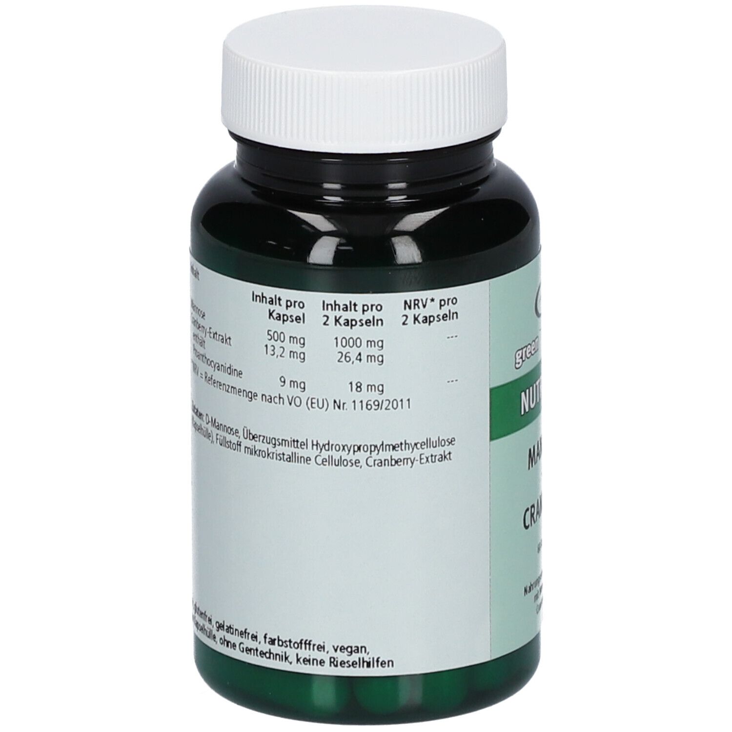 green line NUTRITHEKE Mannose + Cranberry 60 St - Shop Apotheke