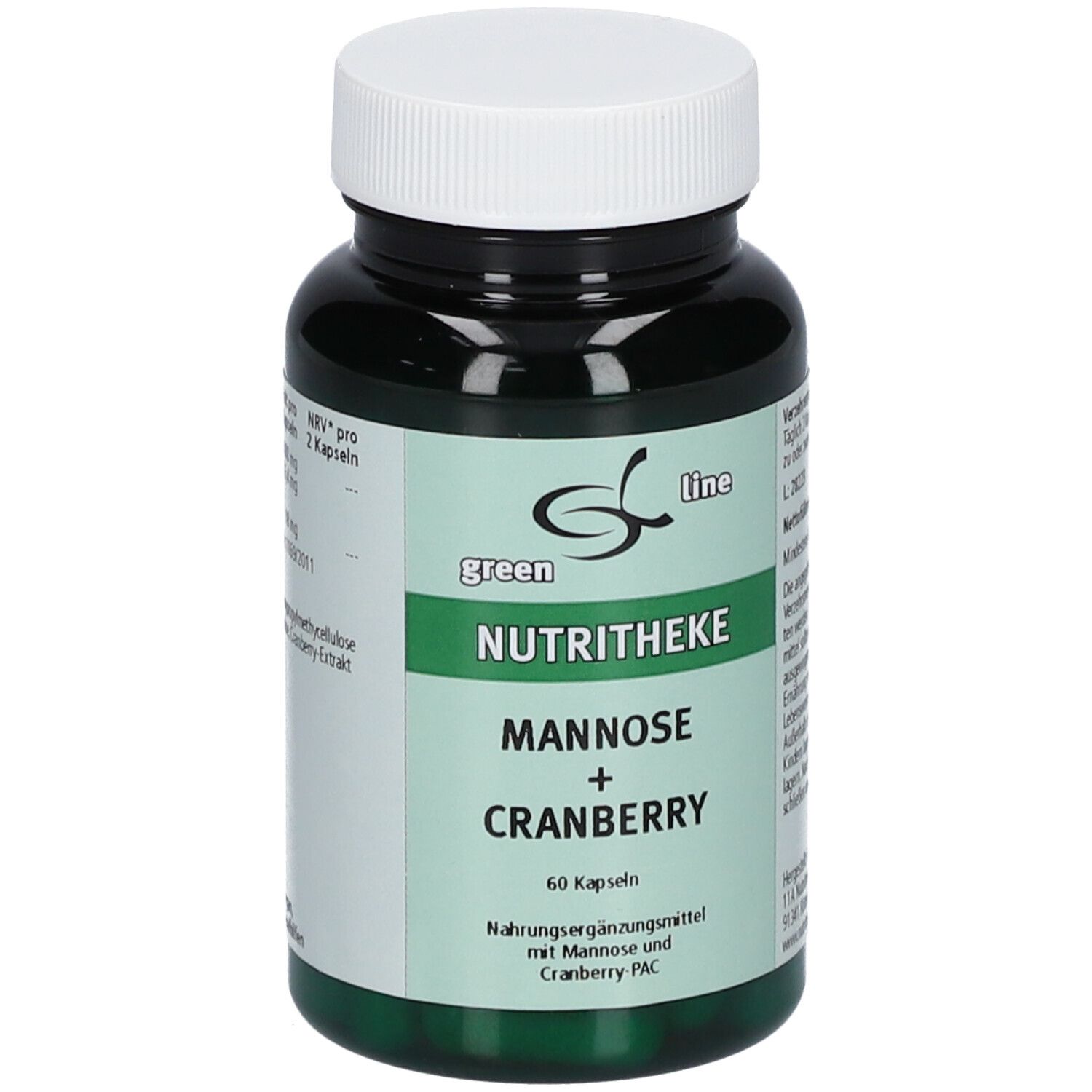 green line NUTRITHEKE Mannose + Cranberry 60 St - Shop Apotheke 