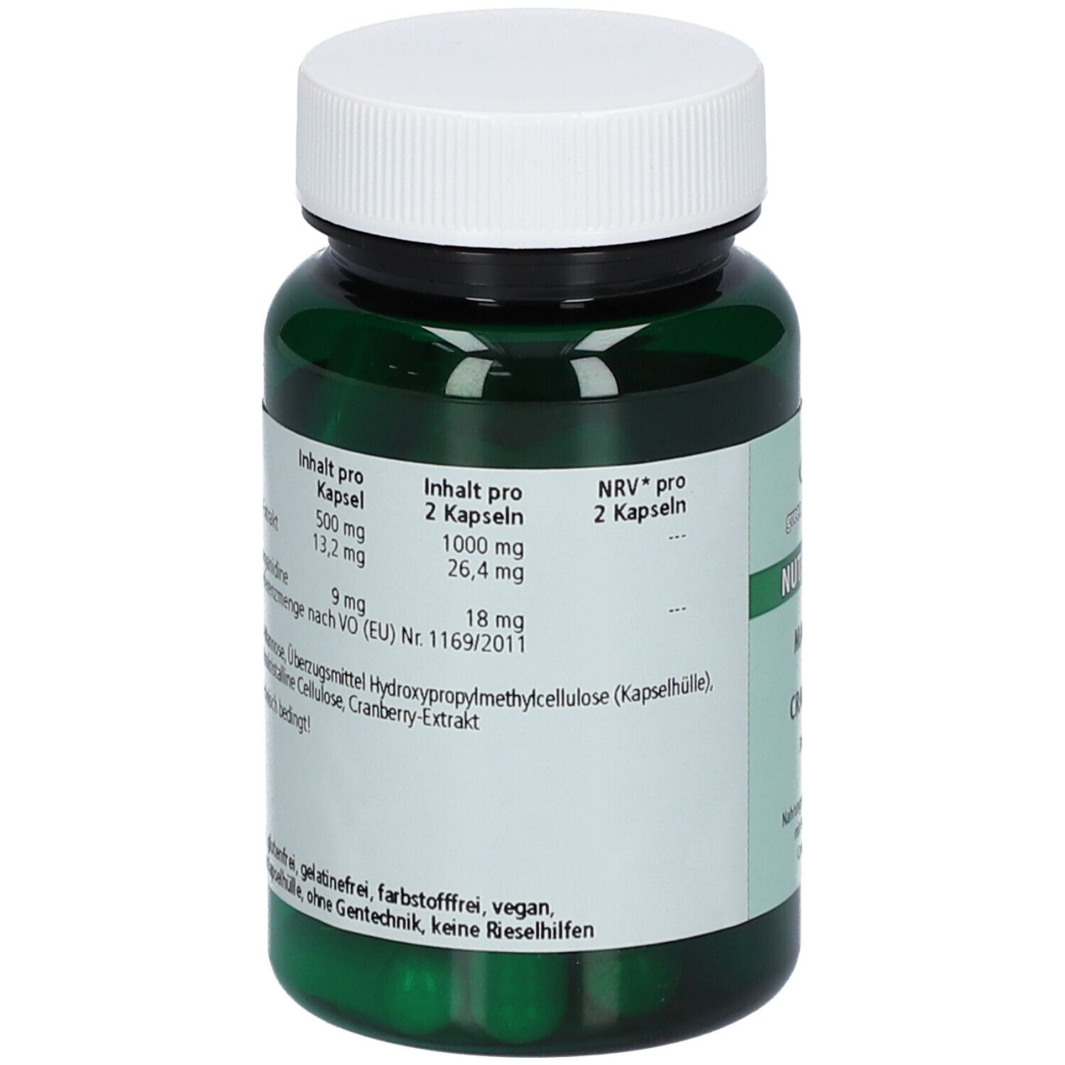 green line NUTRITHEKE Mannose + Cranberry 30 St - Shop Apotheke