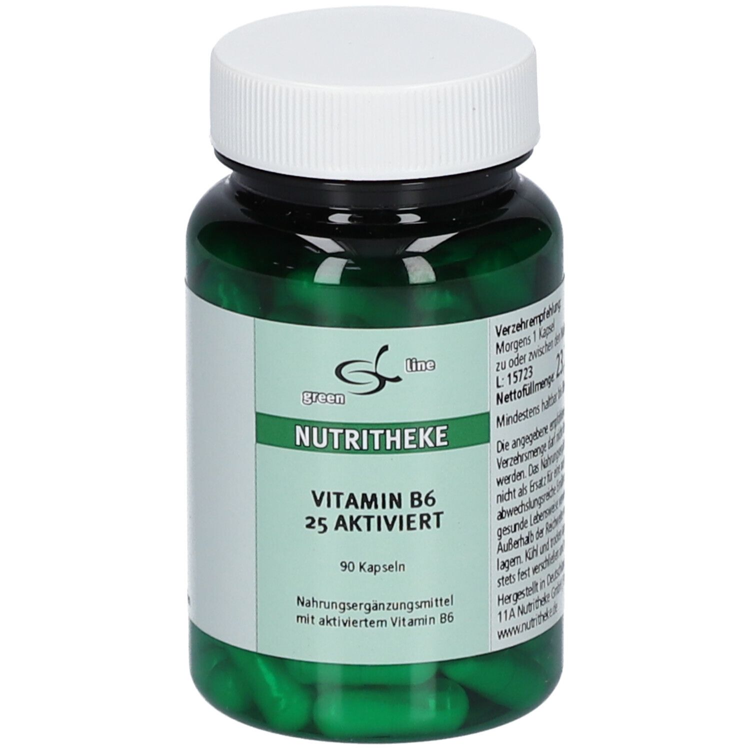 Vitamin B6 25 mg aktiviert Kapseln 90 St