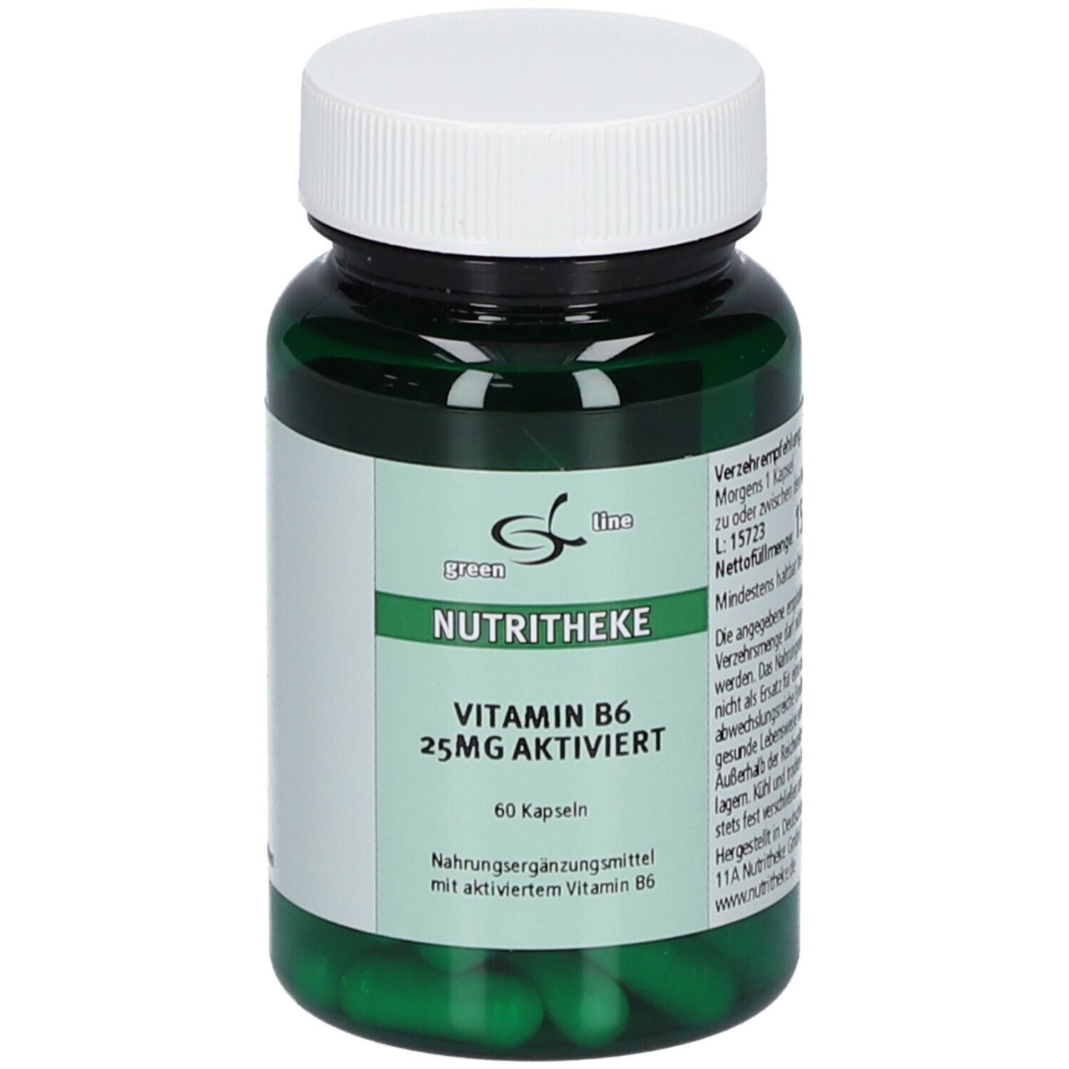 Vitamin B6 25 mg aktiviert Kapseln 60 St