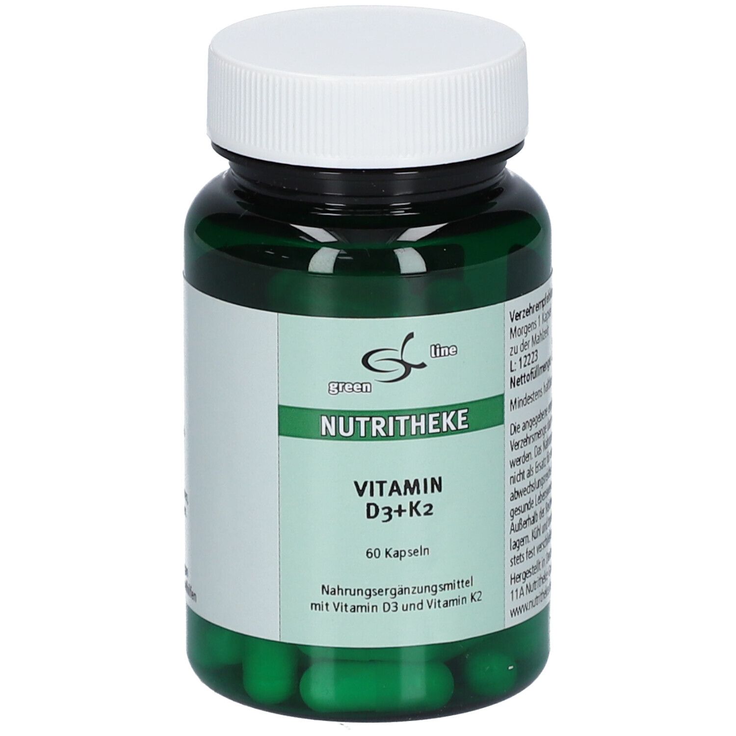 green line NUTRITHEKE Vitamin D3 + K4 60 St - Shop Apotheke