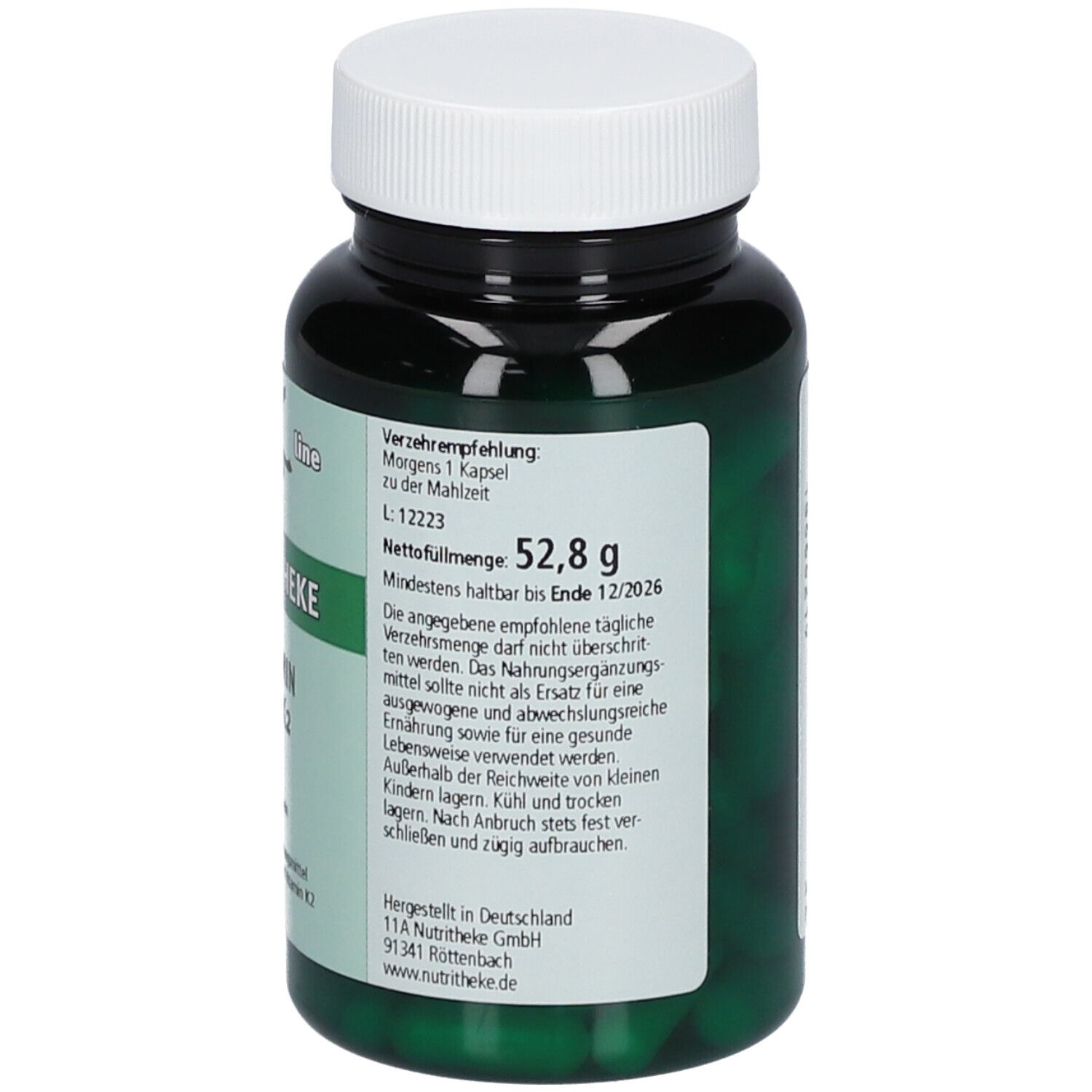 green line NUTRITHEKE Vitamin D3 + K4 120 St - Shop Apotheke